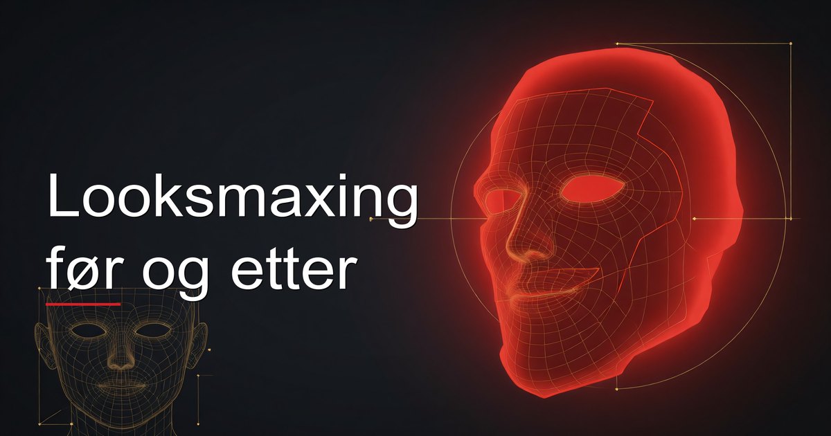 Looksmaxing før og etter