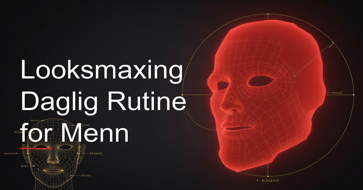 Looksmaxing Daglig Rutine for Menn