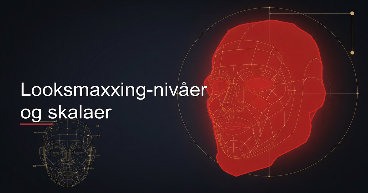 Looksmaxxing-nivåer og skalaer