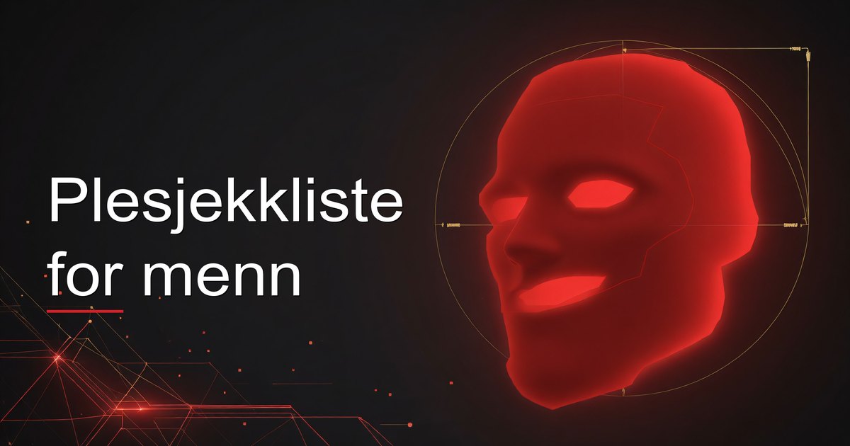 Plesjekkliste for menn