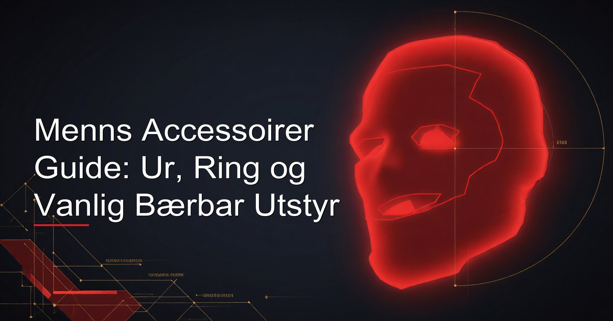 Tilbehørsguide for menn: Klokker, ringer og hverdagstøy