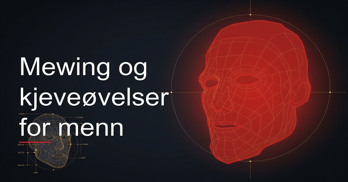 Mewing og kjeveøvelser for menn