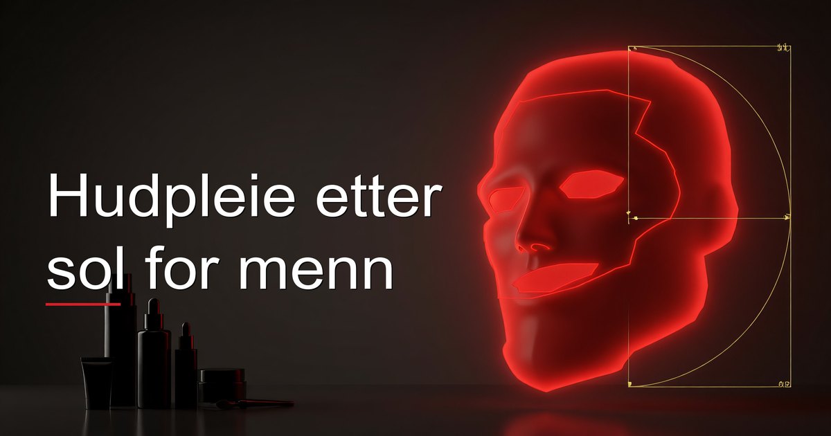 Hudpleie etter sol for menn
