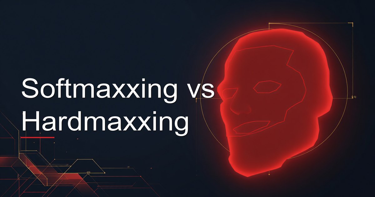 Softmaxxing vs Hardmaxxing