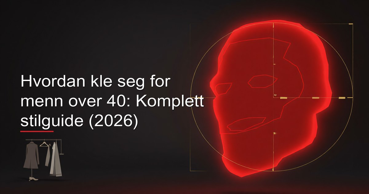 Velkledd mann over 40 i skreddersydd casual antrekk
