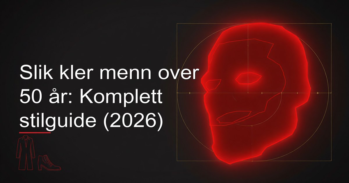 Velkledd mann over 50 år i kvalitetssklær i avslappet stil