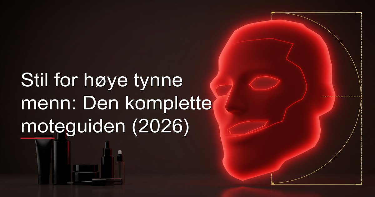 Stil for høye tynne menn: komplett moteguide som viser passform-regler, lagdelingssystem, proporsjonsstrategi og garderober-grunnmuren for høye slanke rammer