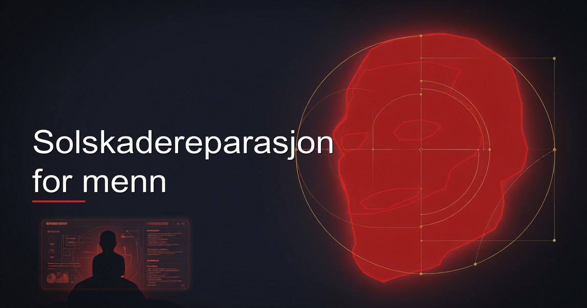 Solskadereparasjon for menn