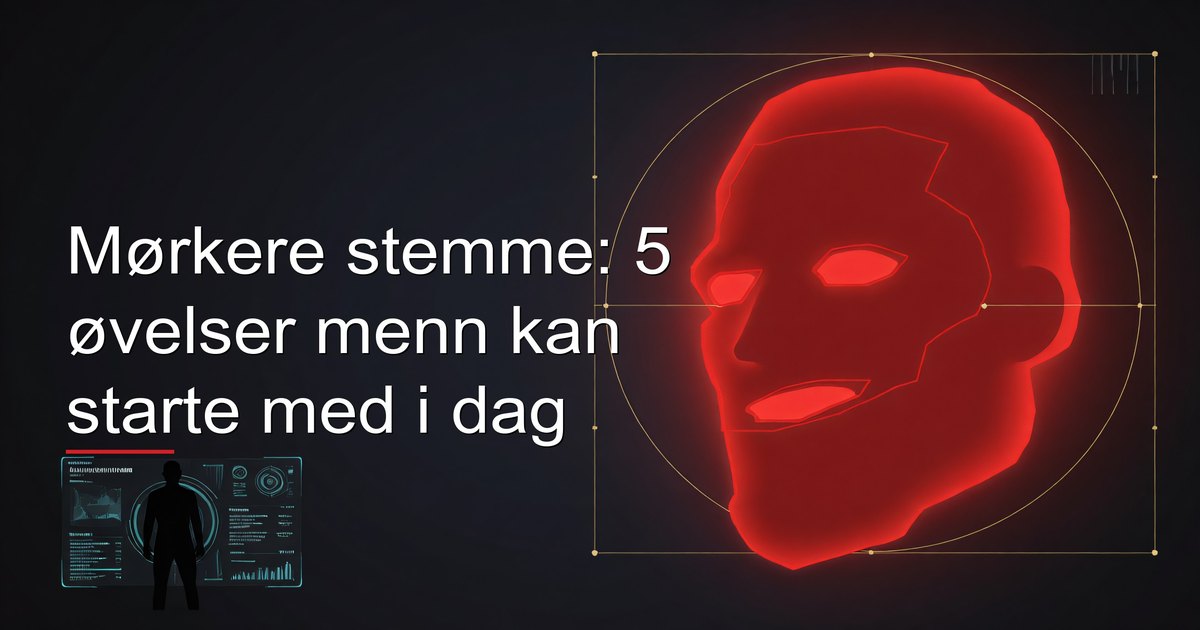 Mørkere stemme: 5 øvelser menn kan starte med i dag