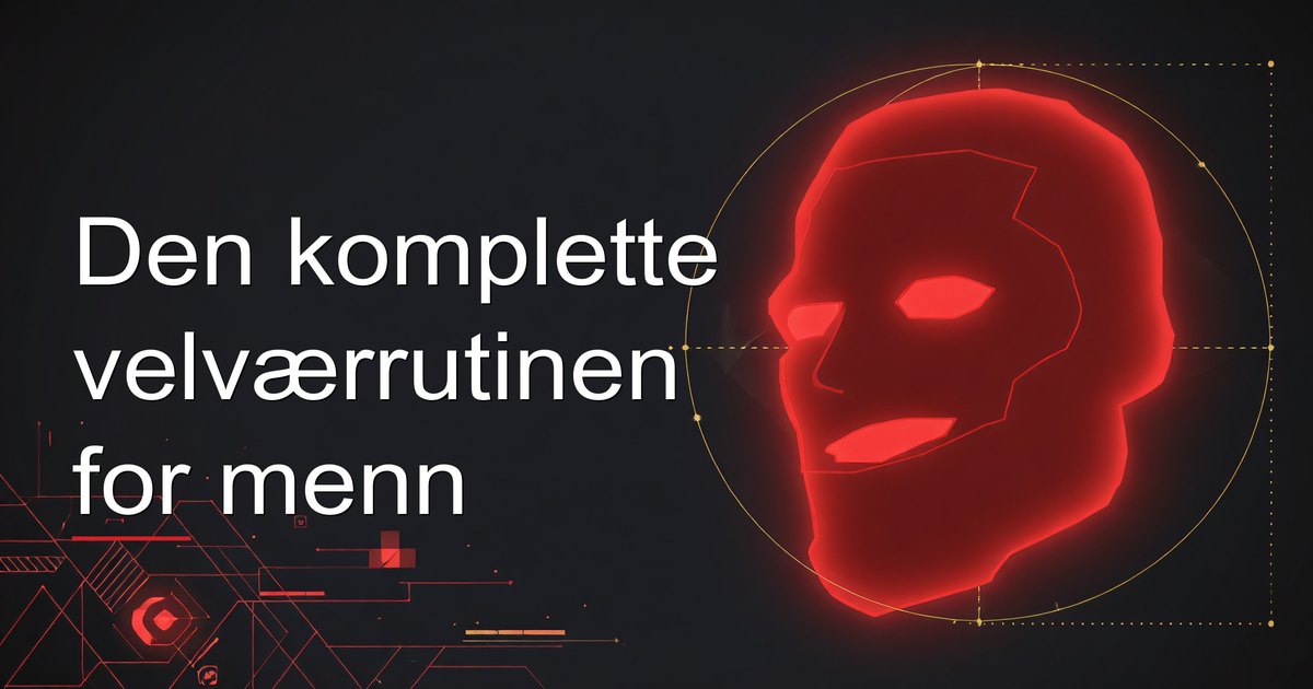 Mann som følger en velværrutine med trening, ernæring og mindfulness
