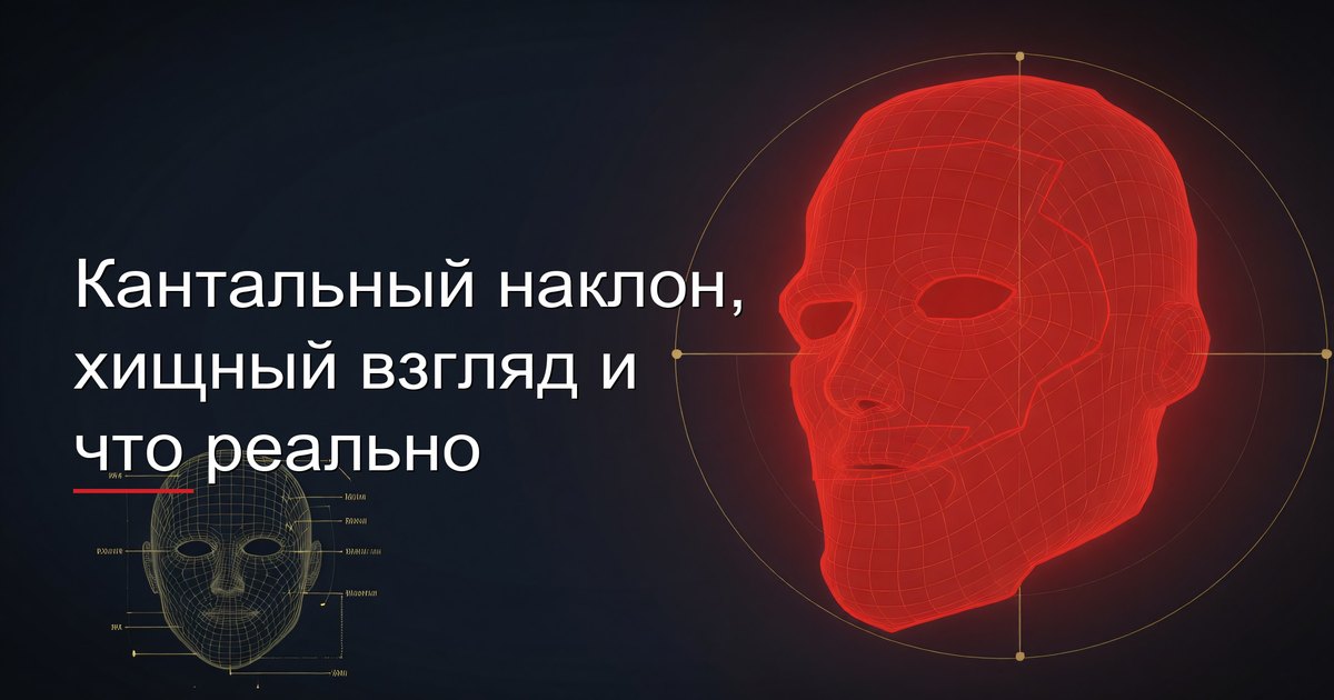 Кантальный наклон, хищный взгляд и что реально