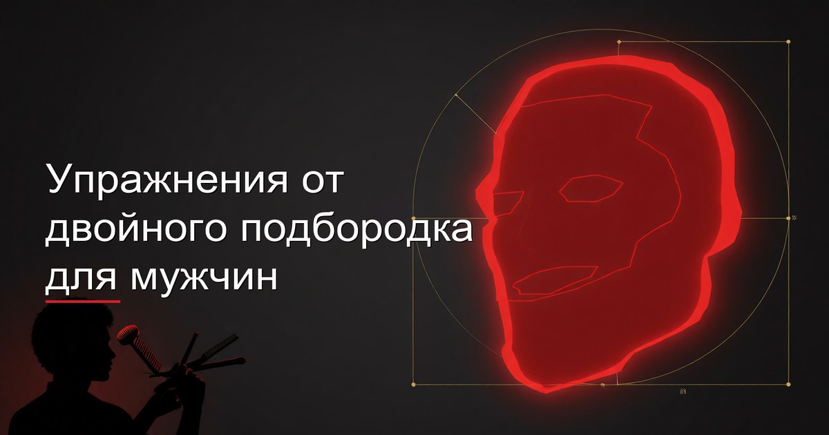 Упражнения от двойного подбородка для мужчин