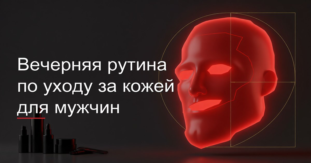 Вечерняя рутина по уходу за кожей для мужчин