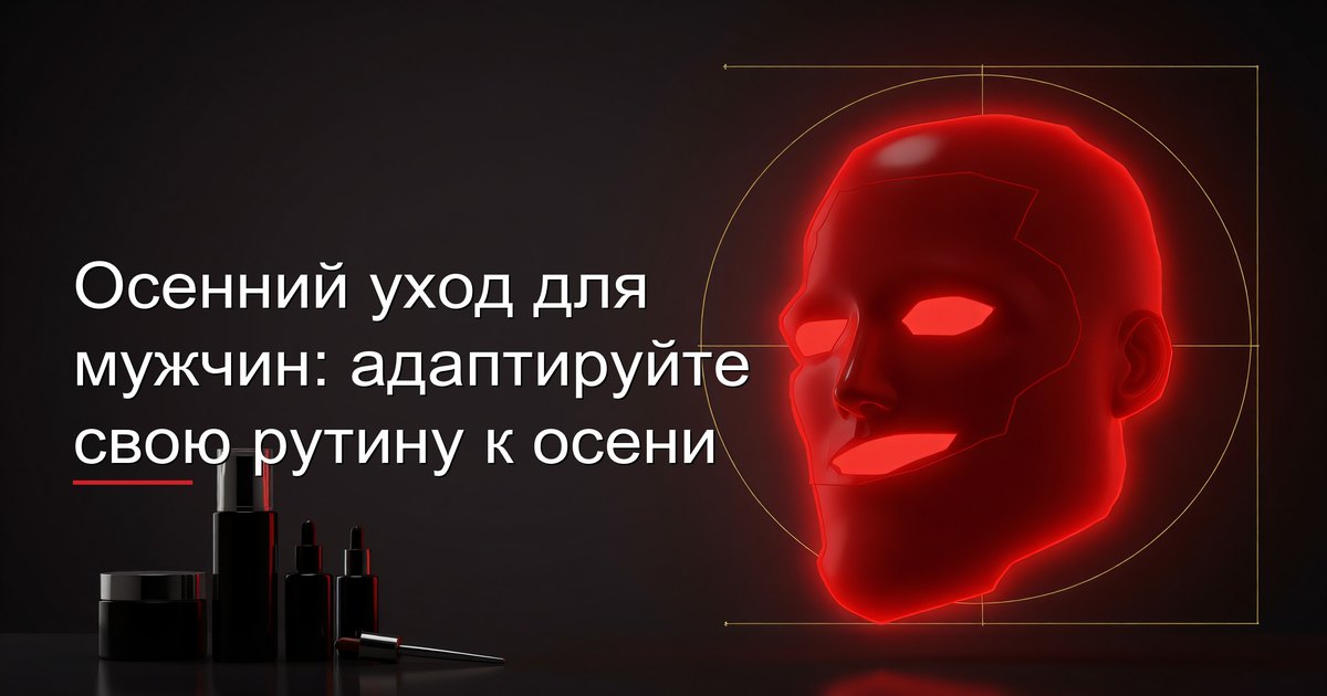 Осенний уход для мужчин: адаптируйте свою рутину к осени