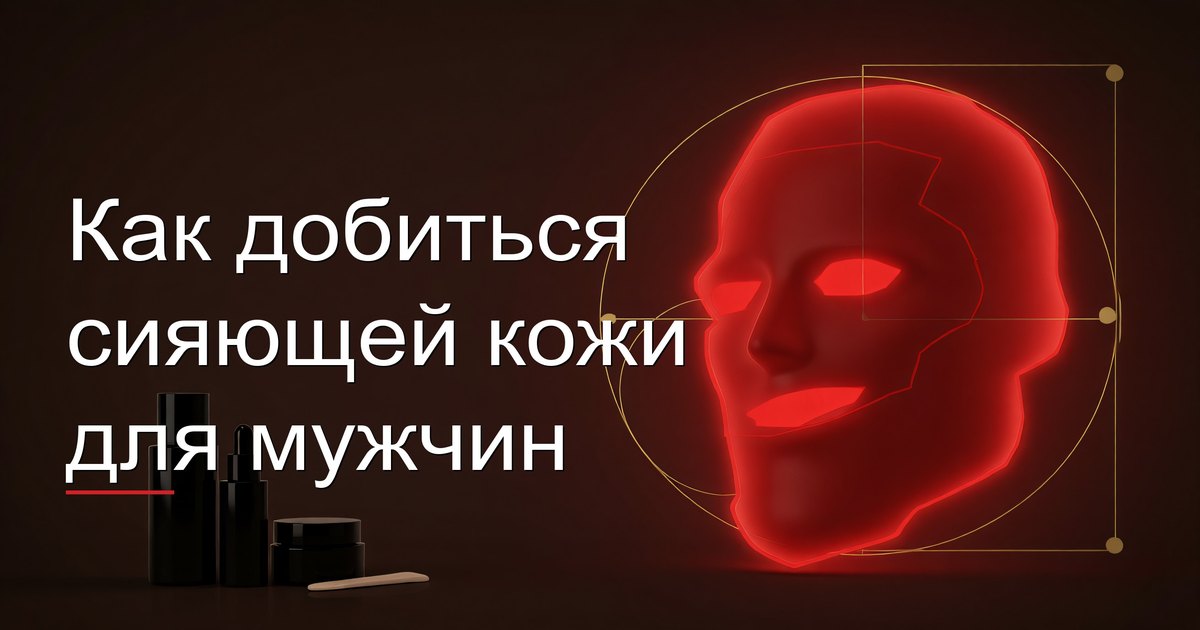 Как добиться сияющей кожи для мужчин