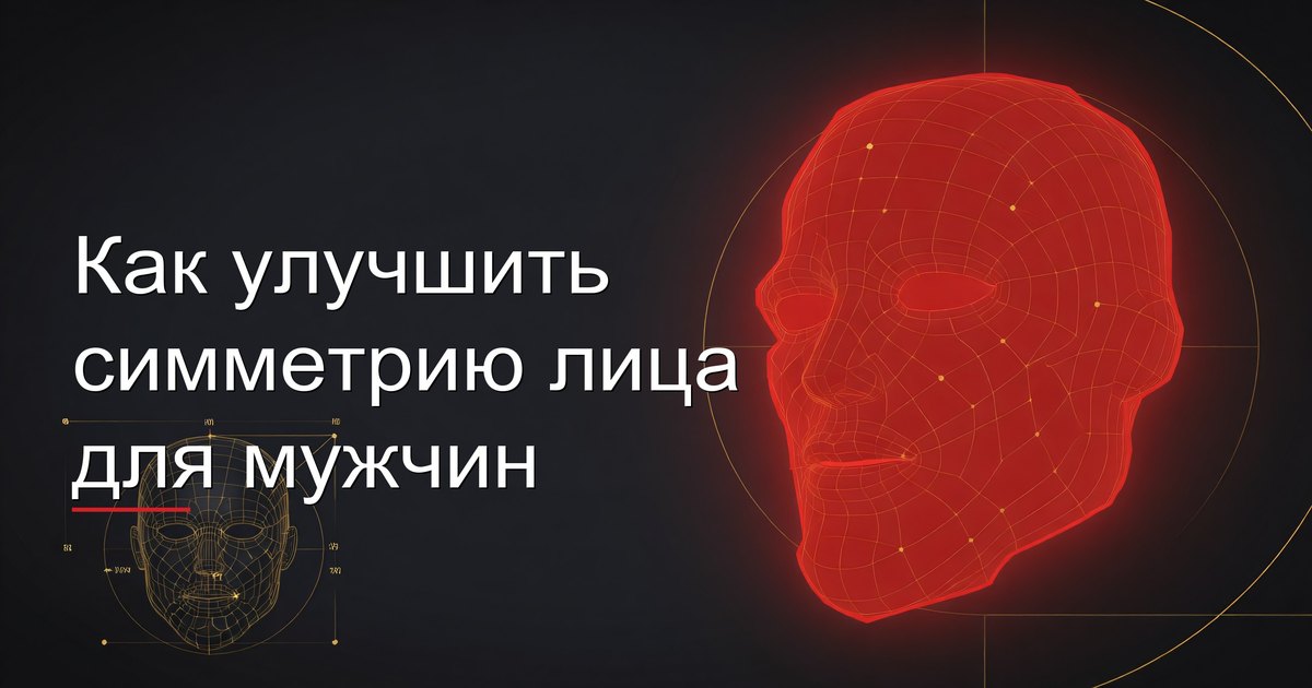 Как улучшить симметрию лица для мужчин