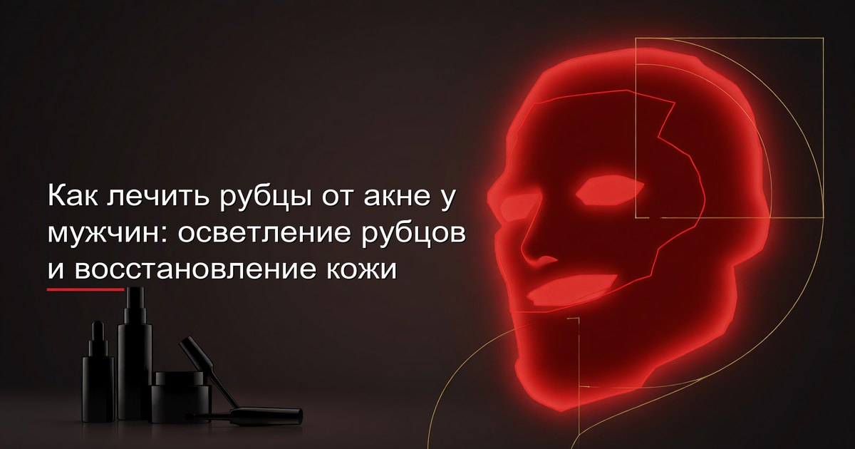 Как лечить рубцы от акне у мужчин: осветление рубцов и восстановление кожи