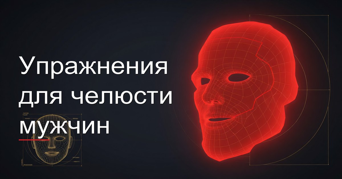 Упражнения для челюсти мужчин