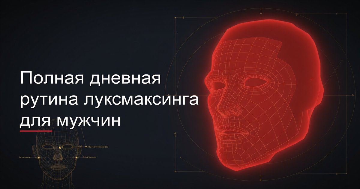 Полная дневная рутина луксмаксинга для мужчин