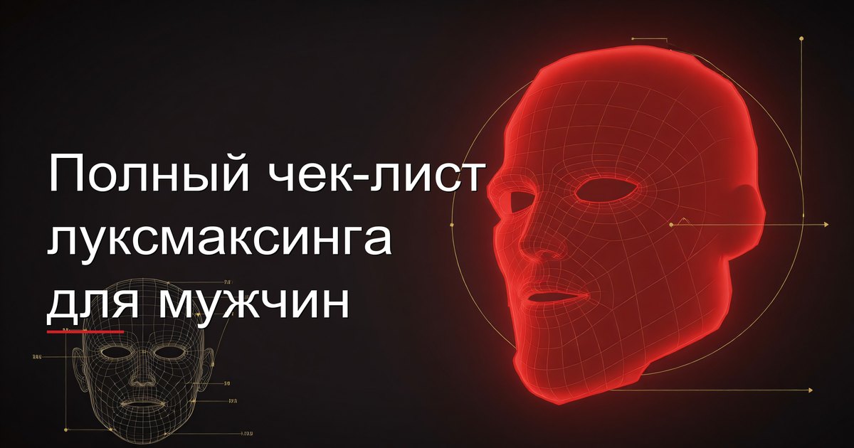 Полный чек-лист луксмаксинга для мужчин