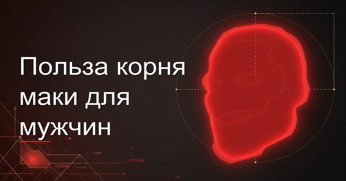 Польза корня маки для мужчин