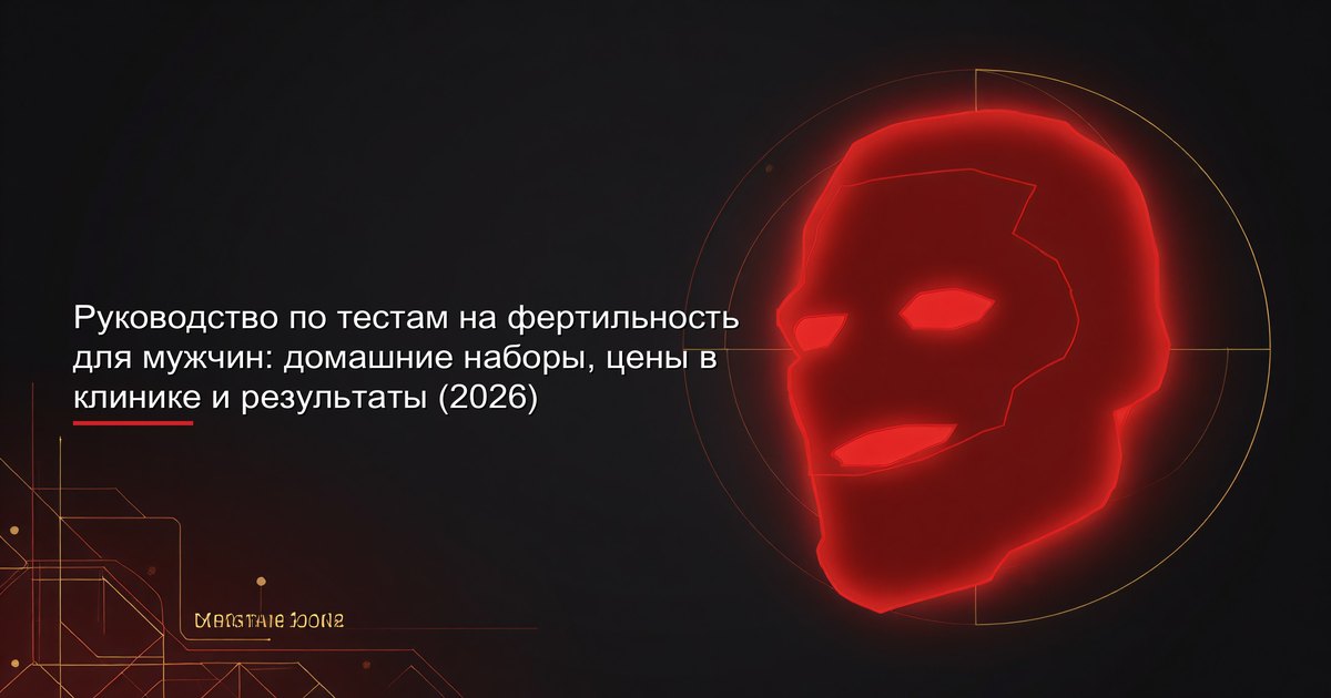 Набор для теста на мужскую фертильность и контейнер для образца спермы со сравнительной таблицей