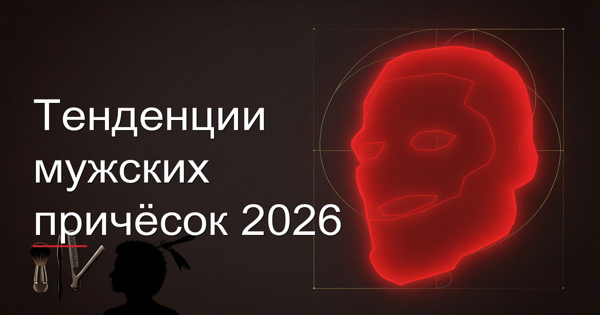 Тенденции мужских причёсок 2026