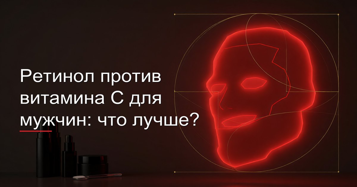 Ретинол против витамина С для мужчин: что лучше?