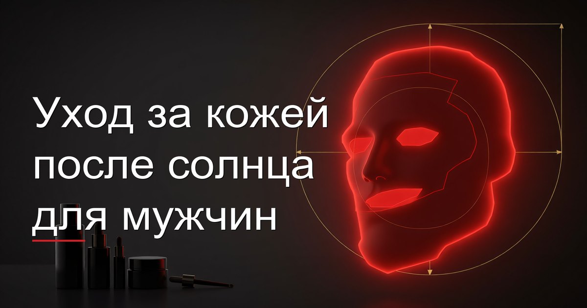 Уход за кожей после солнца для мужчин