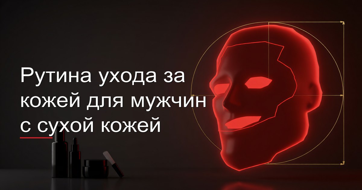Рутина ухода за кожей для мужчин с сухой кожей