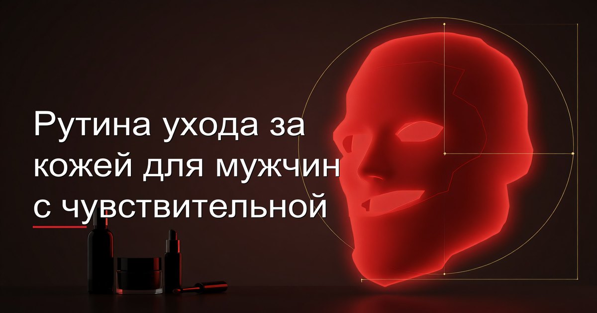 Рутина ухода за кожей для мужчин с чувствительной