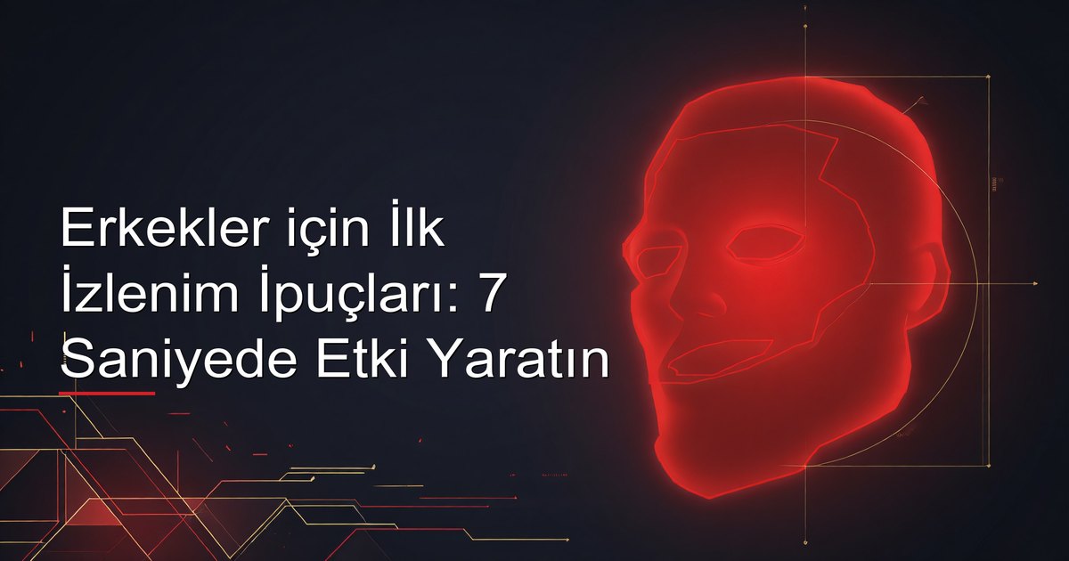 Erkekler için ilk izlenim ipuçları: bakım, beden dili, göz teması, ses tonu ve sohbet başlatıcıları kapsayan 7 saniyelik çerçeve