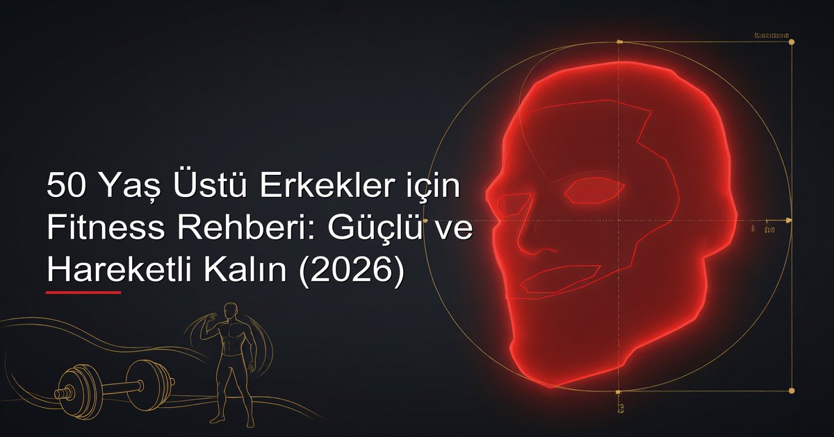 Doğru formla fitness antrenmanı yapan 50 yaş üstü bir erkek