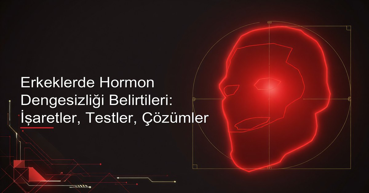 Tam bir hormon panelini gösteren laboratuvar sonuçlarını inceleyen erkek — hormon dengesizliği işaretlerini tanımak, hedefe yönelik tedaviye giden ilk adımdır