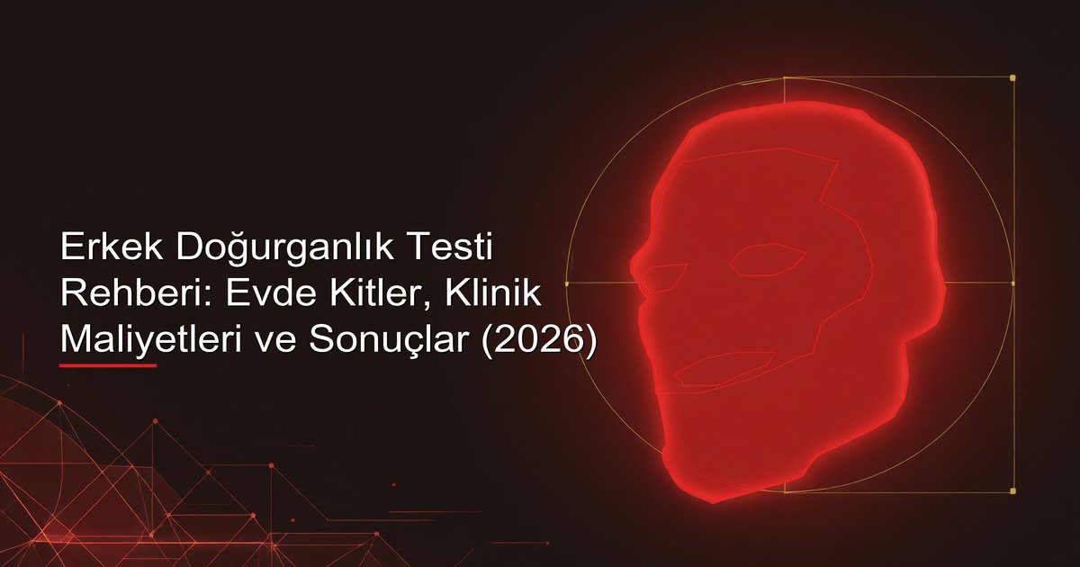 Erkek doğurganlık test kiti, semen analizi örnek kabı ve karşılaştırma tablosu