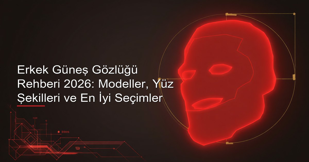 Farklı yüz şekilleriyle eşleştirilmiş erkek güneş gözlüğü modelleri