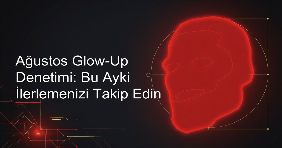 Aylık glow-up ilerleme fotoğraflarını ve denetim günlüğünü inceleyen erkek
