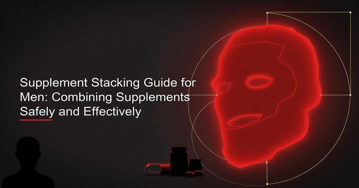 Supplement Stacking Guide for Men: Combining Supplements Safely and Effectively