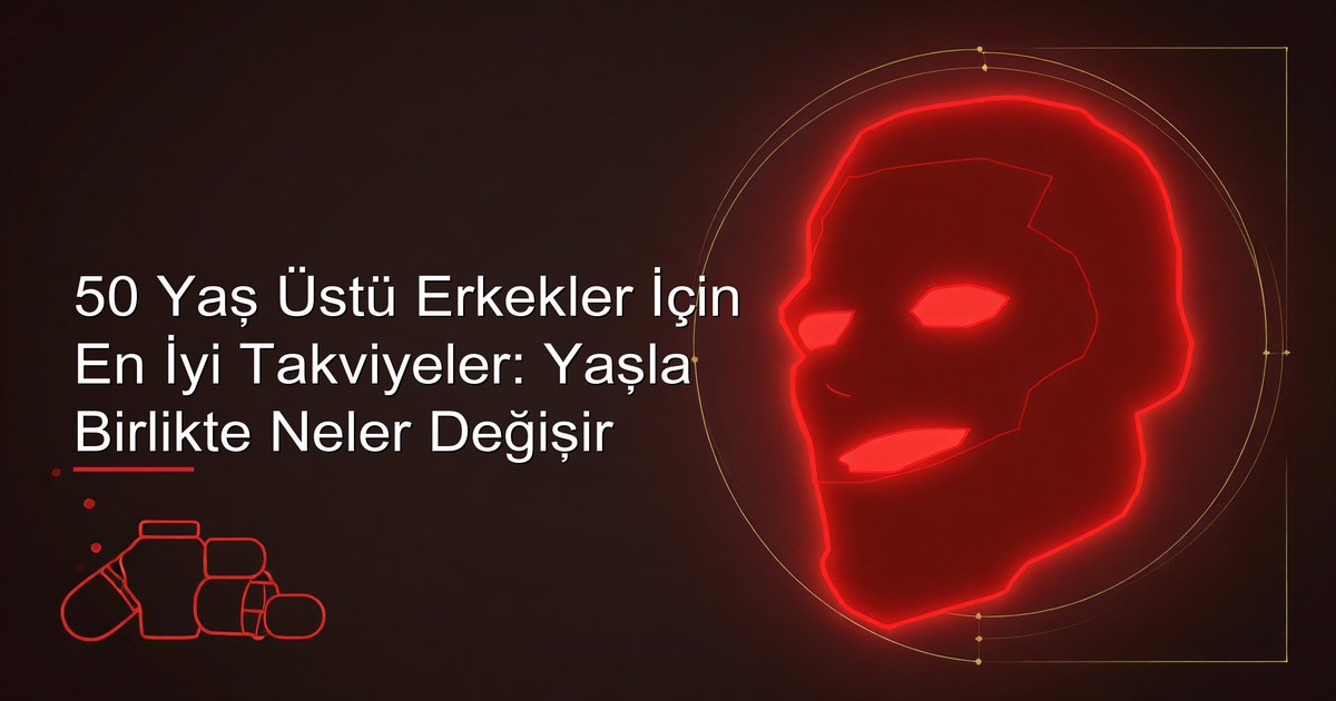50 yaş üstü erkekler için takviyeler — temiz bir yüzey üzerinde D vitamini, B12, omega-3, magnezyum, kalsiyum ve CoQ10