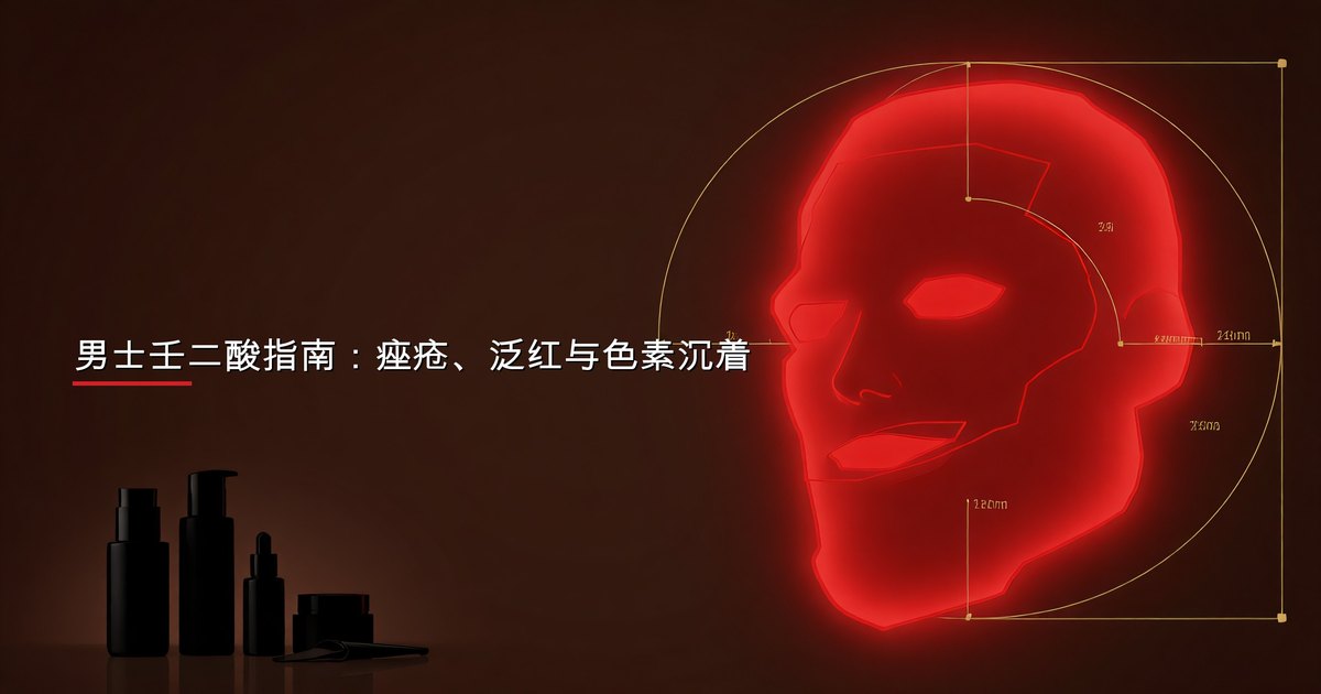 男士壬二酸指南：痤疮、泛红与色素沉着