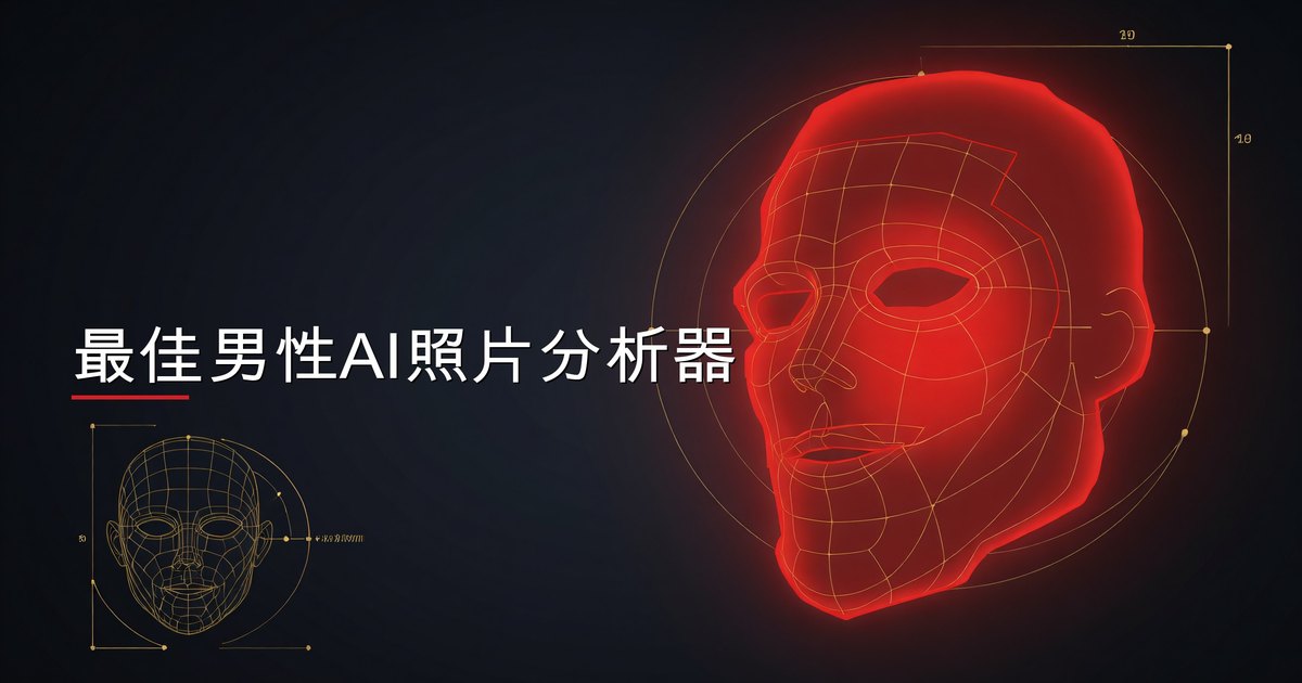 面向男性的AI面部分析对比工具，展示功能与结果