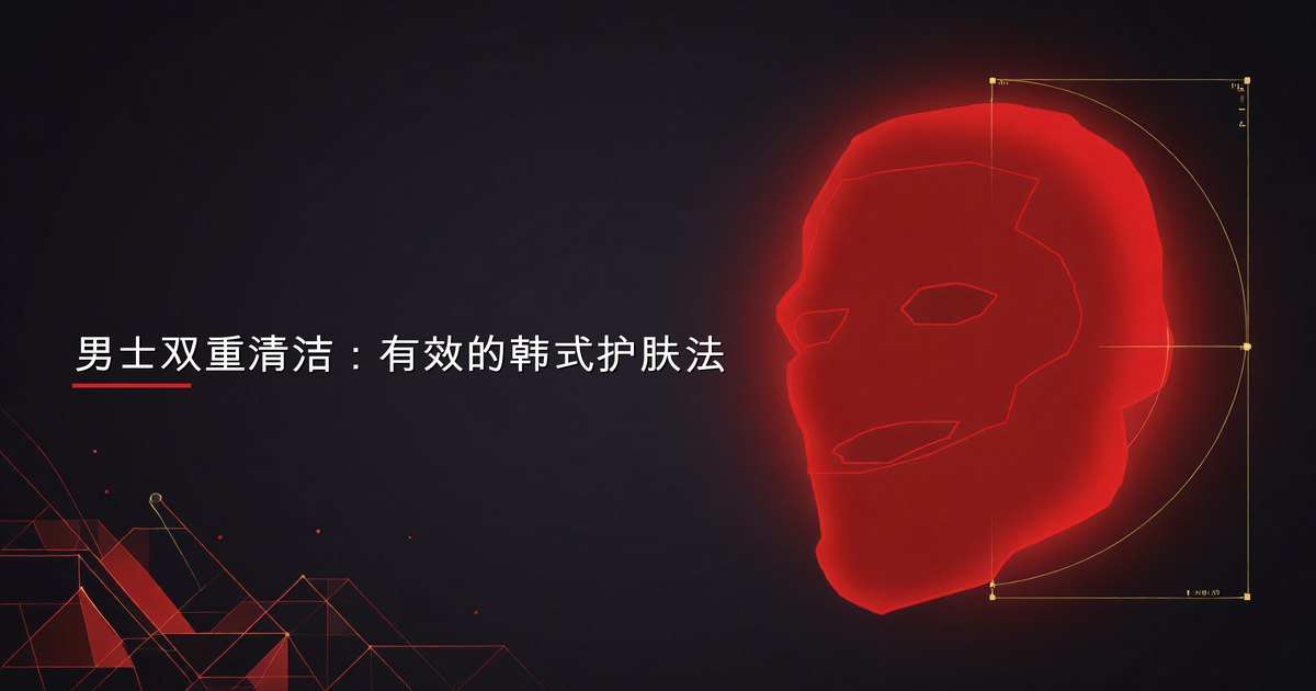 男士双重清洁：有效的韩式护肤法