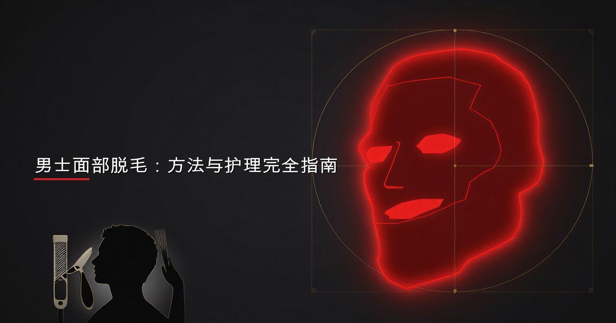 男士面部脱毛：方法与护理完全指南