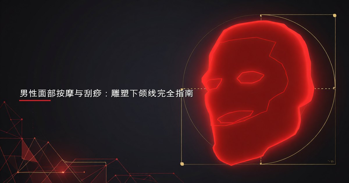 男性面部按摩与刮痧：雕塑下颌线完全指南