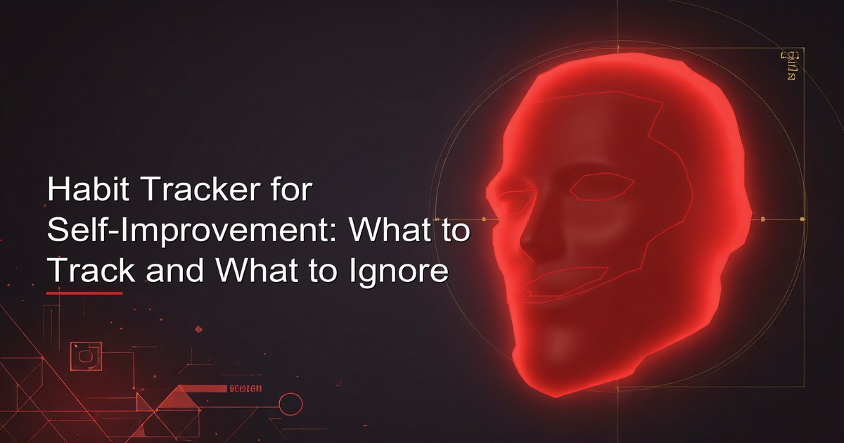 Habit Tracker for Self-Improvement: What to Track and What to Ignore