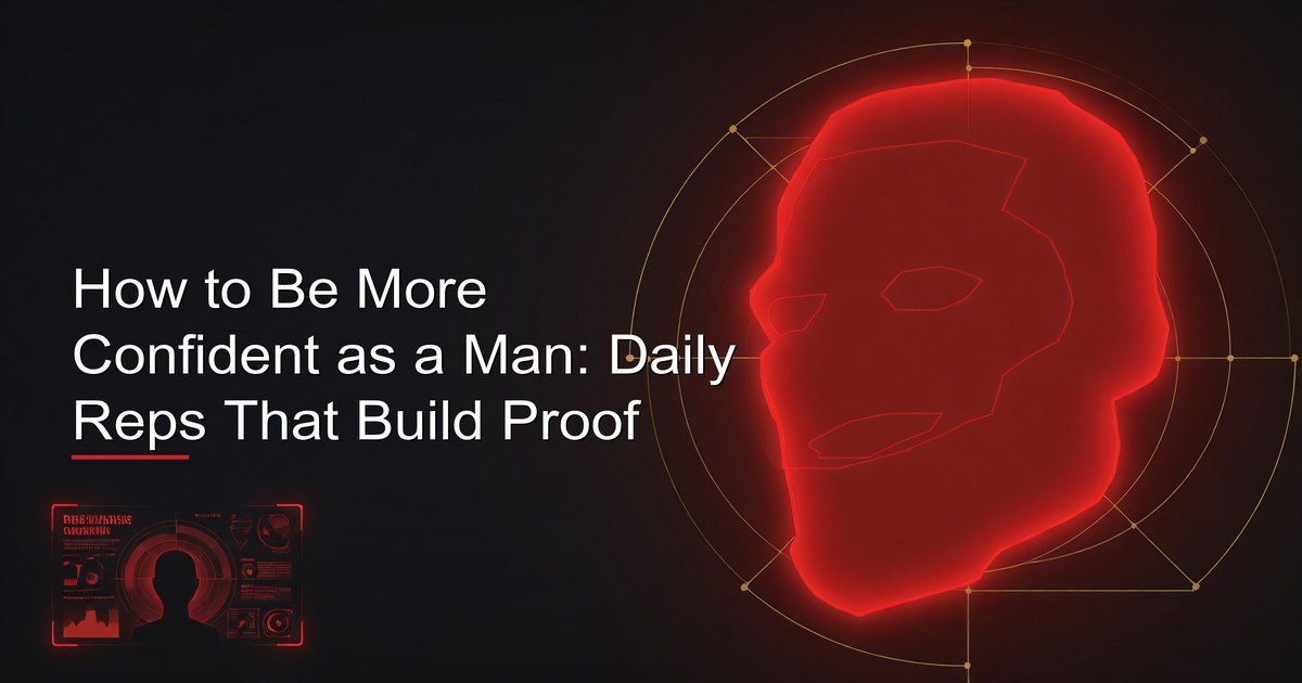 How to Be More Confident as a Man: Daily Reps That Build Proof