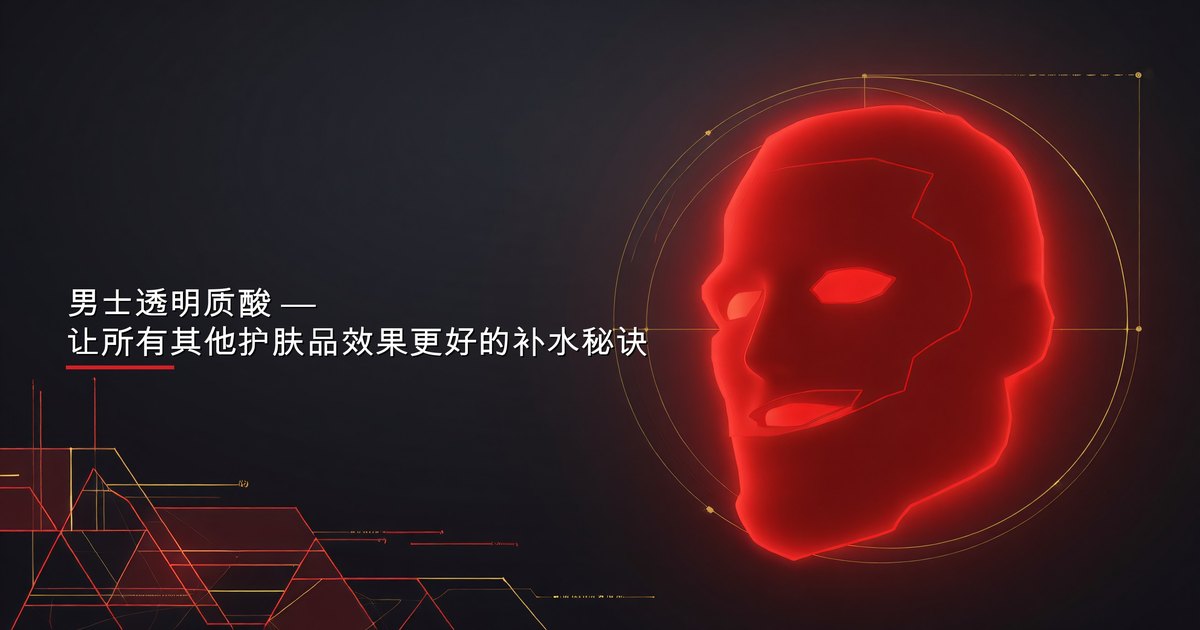 男士透明质酸 — 让所有其他护肤品效果更好的补水秘诀