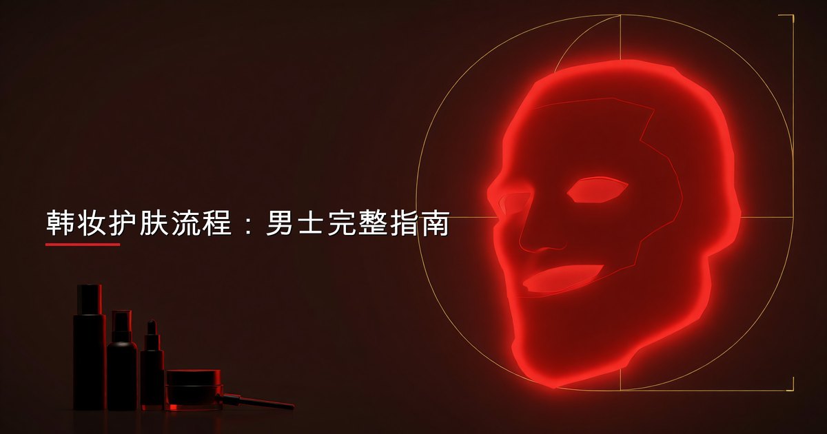 韩妆护肤流程：男士完整指南