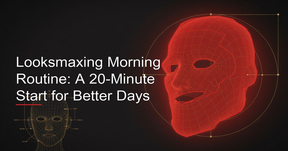 Looksmaxing Morning Routine: A 20-Minute Start for Better Days