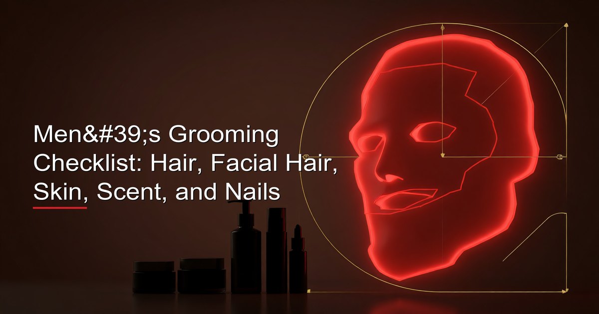 Men&amp;#39;s Grooming Checklist: Hair, Facial Hair, Skin, Scent, and Nails